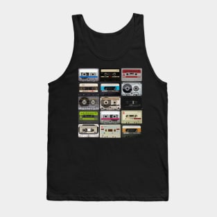 Cassette Tapes Music Lovers Retro Vintage Audio Design Tank Top